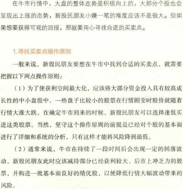 牛市中的買賣點